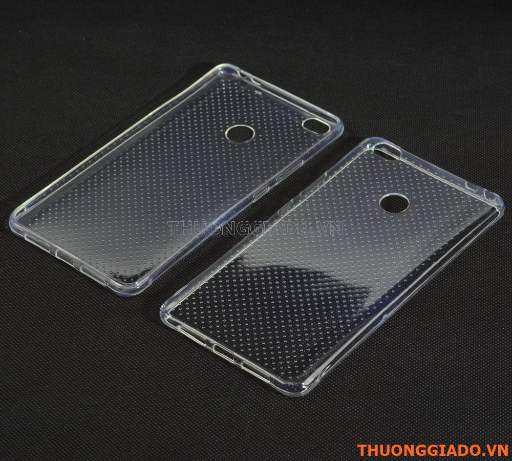 Ốp lưng silicon cho Mi Max (6.44")/ Chấm bi trong suốt